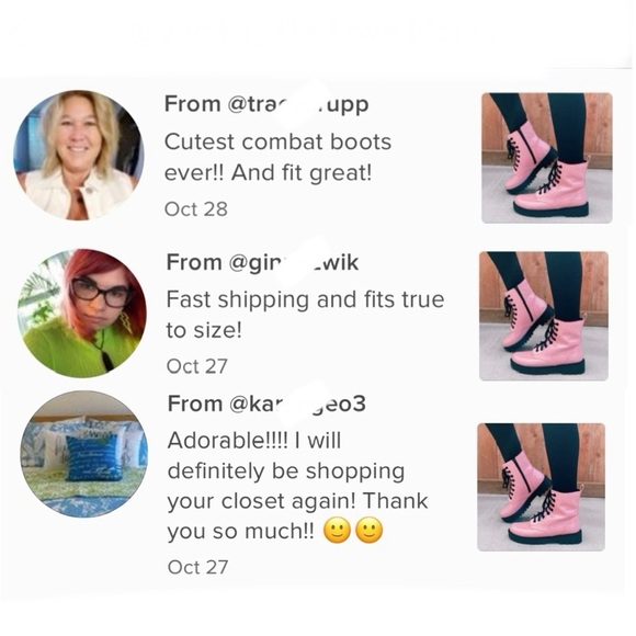 Pink Lace up Combat Boots - Picture 8 of 11